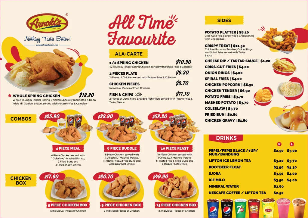 Arnold's Fried Chicken Menu