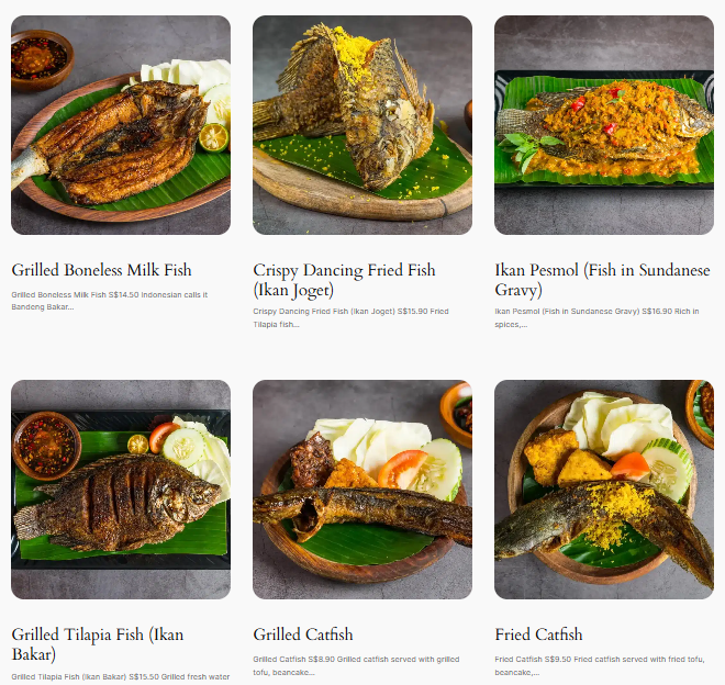 Ayam Penyet President Menu