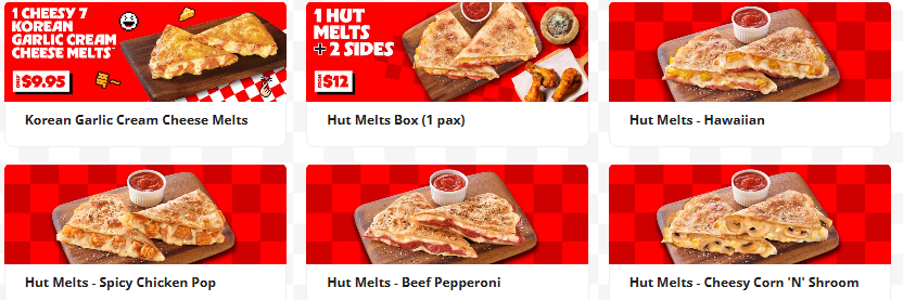 Hut's Sliders, Melts and My Box Prices