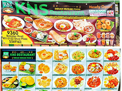kns resturant menu