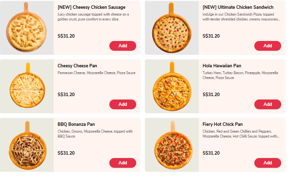 pezzo pizza classic pans menu prices